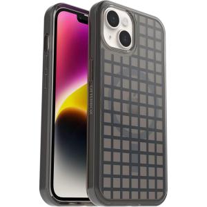 OtterBox iPhone 14 & iPhone 13 Symmetry Series+ Case – WINDOW PANE (Black) , ultra-sleek, snaps to MagSafe, raised edges protect camera & screen