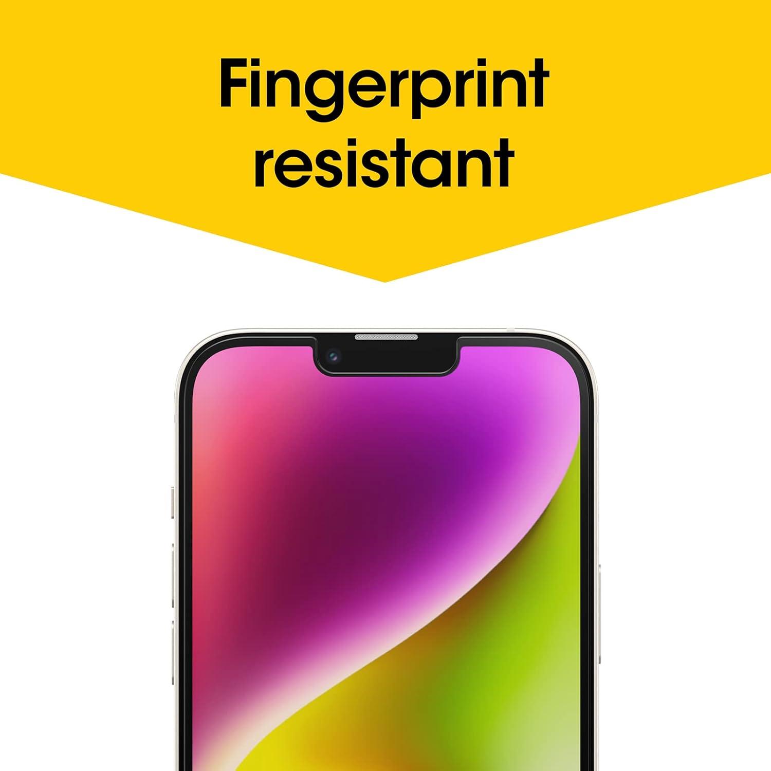 imageOtterBox AMPLIFY GLASS ANTIMICROBIAL BLUE LIGHT Screen Protector for iPhone 14 Plus Flawless Touch Response Fingerprint Resistant Precision Fit Vibrant ClarityBluelight