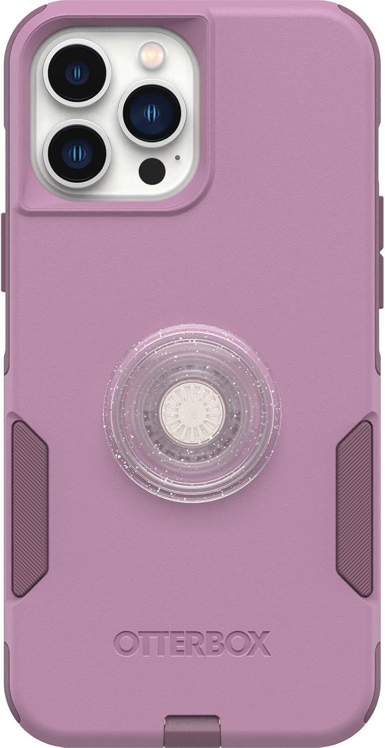imageOtterBox Bundle Commuter Series for iPhone 1213 PRO MAX Maven Way PopSockets PopGrip Clear Glitter Silver