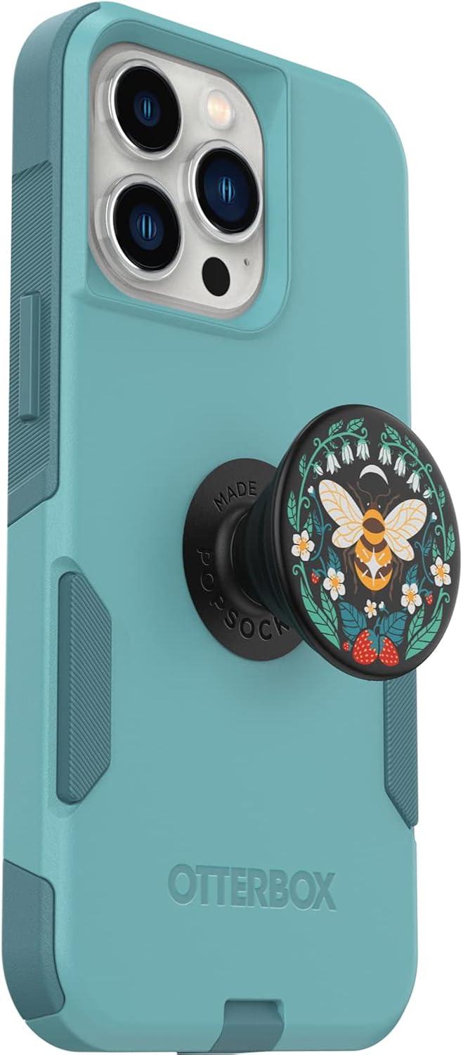 imageOtterBox Bundle Commuter Series for iPhone 13 PRO RIVETING Way PopSockets PopGrip BEE Boho