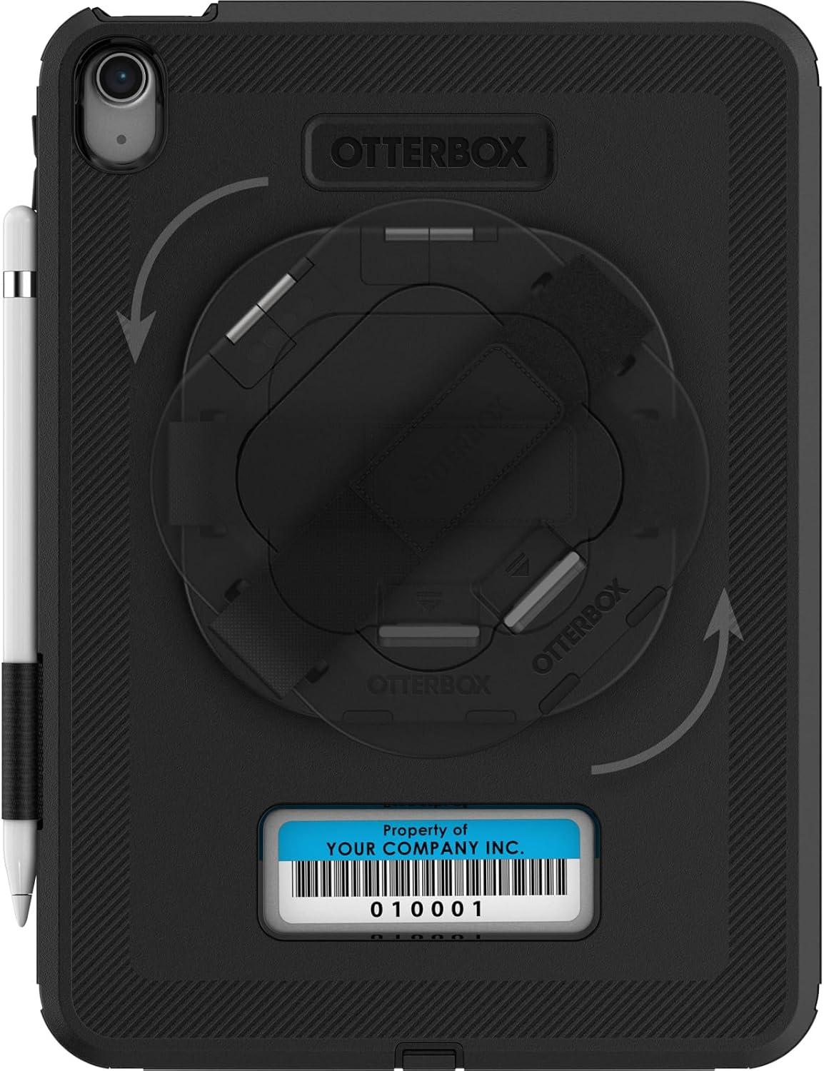 imageOtterBox DEFENDER FOR BUSINESS W KICKSTANDHANDSTRAP for iPad A16 ampamp iPad 10th Gen V2 BLACK No Screen Protector Included Single unit ships in Polybag Ideal for Business Customer