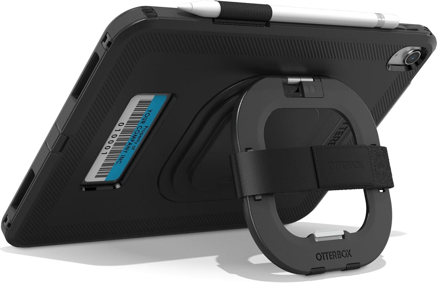 imageOtterBox DEFENDER FOR BUSINESS W KICKSTANDHANDSTRAP for iPad A16 ampamp iPad 10th Gen V2 BLACK No Screen Protector Included Single unit ships in Polybag Ideal for Business Customer