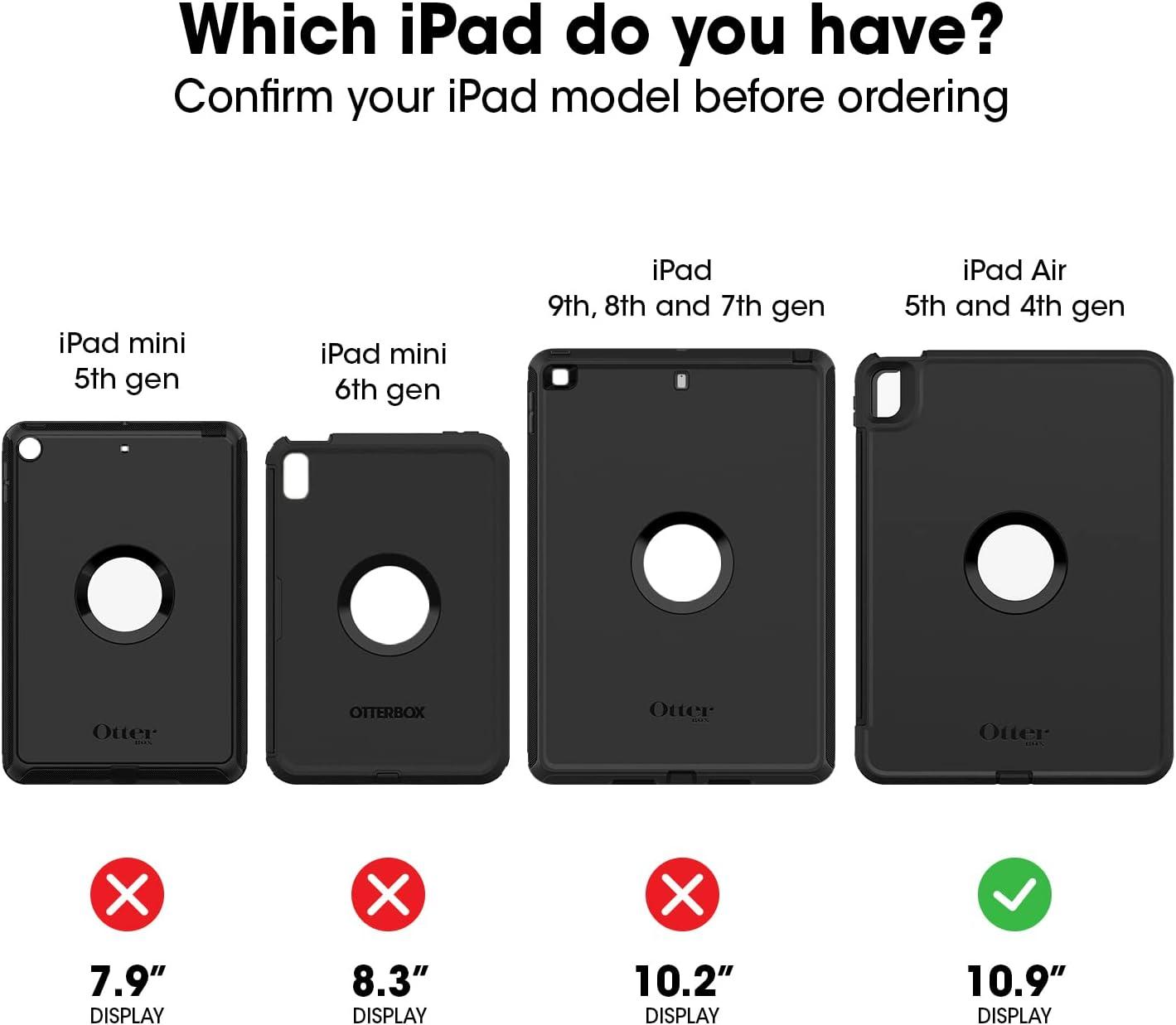 imageOtterBox Defender Series Case for iPad Air 4th ampamp 5th Gen NonRetailShips in Polybag Black