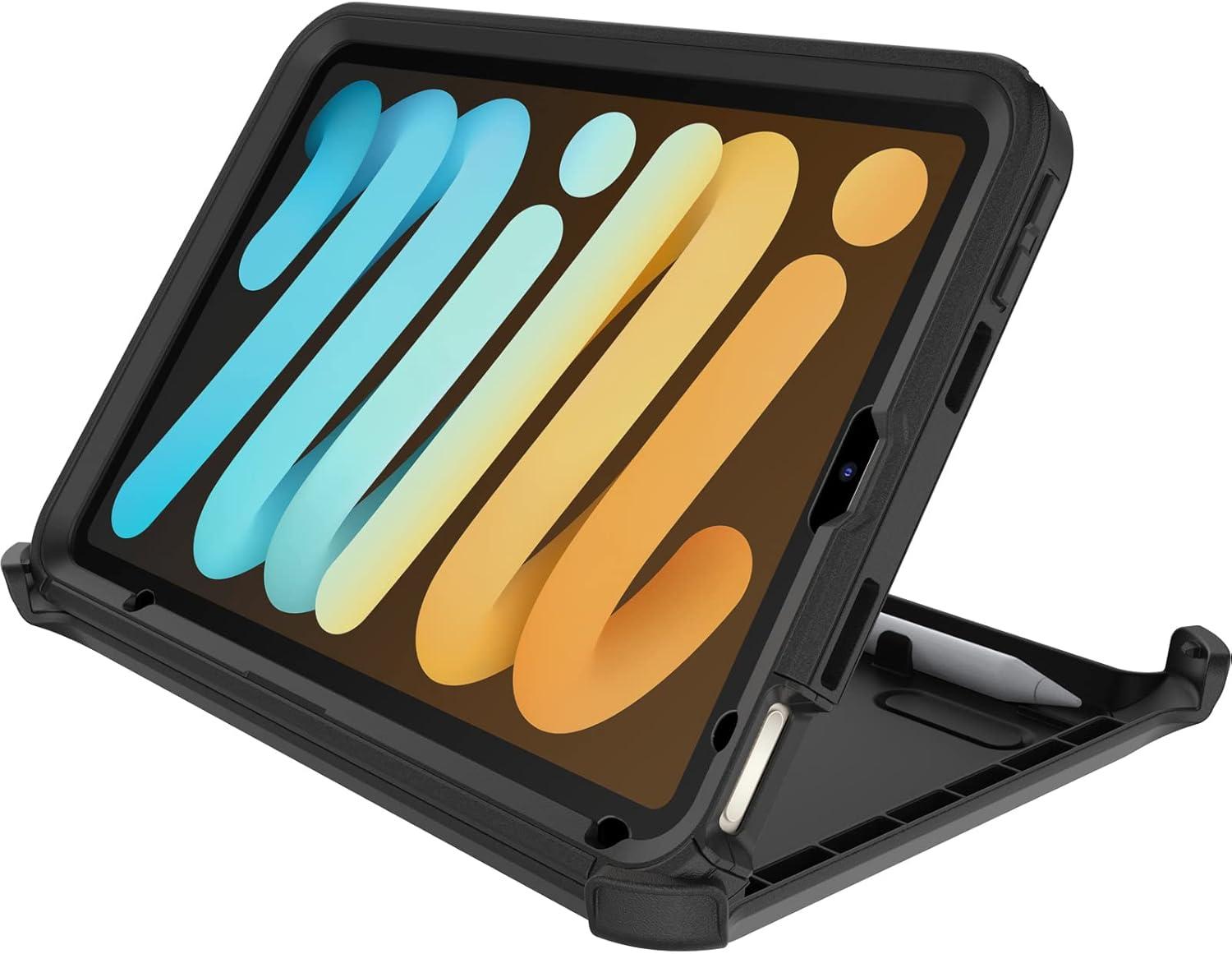 imageOtterBox Defender Series Case for iPad mini A17 and iPad mini 6th gen Ideal for Business Customers BLACK Rugged Durable MultiLayer Protection Single Unit Ships in Polybag