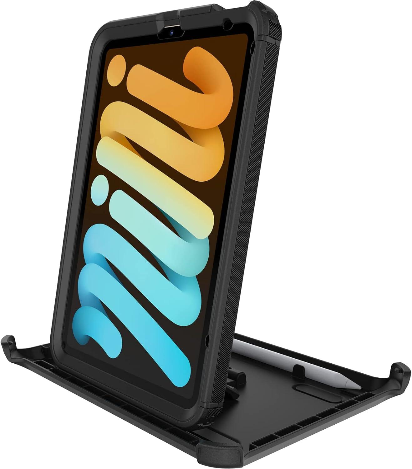 imageOtterBox Defender Series Case for iPad mini A17 and iPad mini 6th gen Ideal for Business Customers BLACK Rugged Durable MultiLayer Protection Single Unit Ships in Polybag