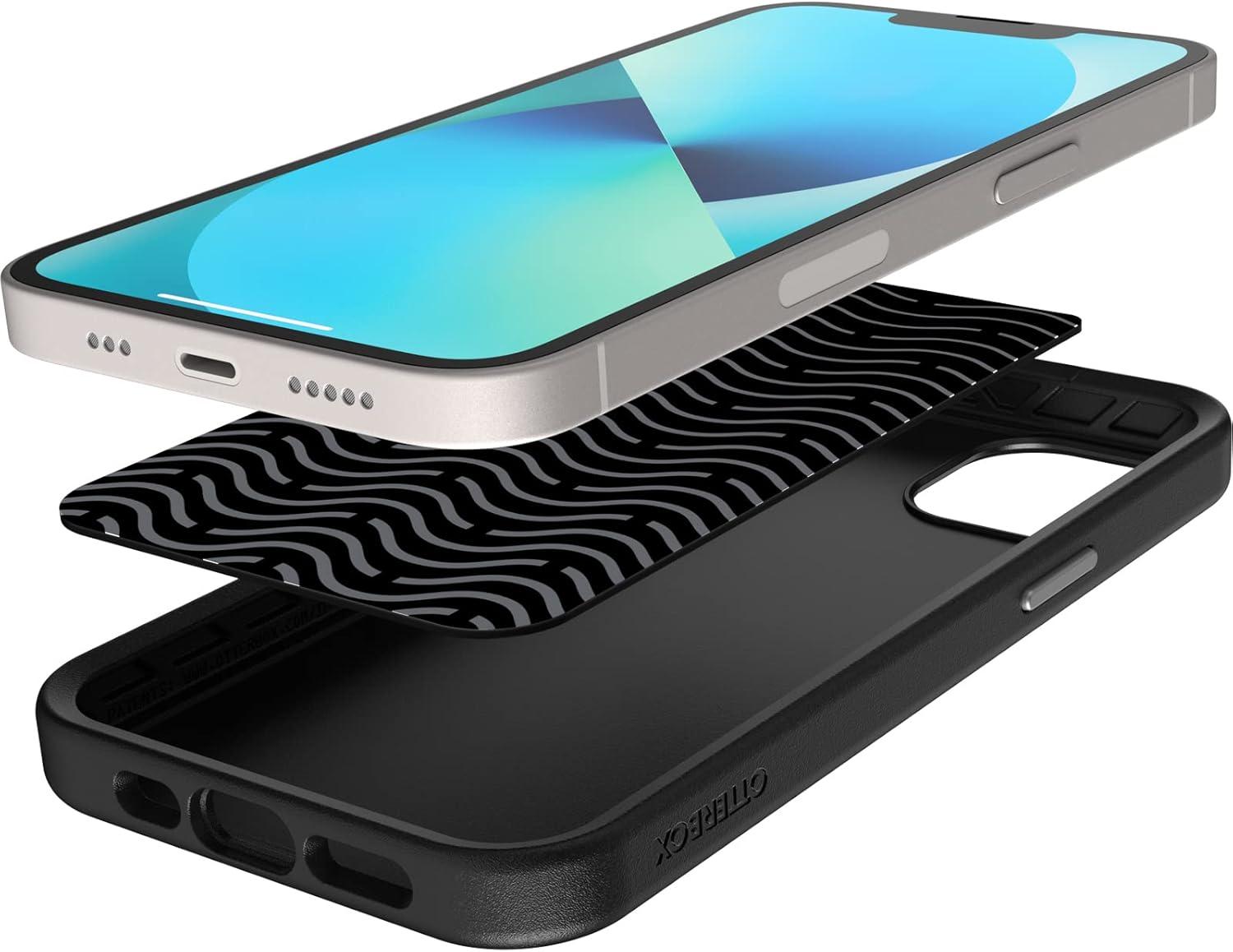 imageOtterBox Max Grip Cooling and Antimicrobial Gaming Case for iPhone 13 ONLY Squid Ink Black