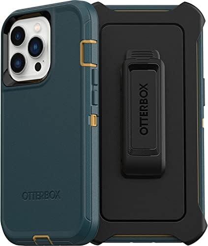 imageOtterBox iPhone 13 Pro ONLY Defender Series Case Hunter Green Rugged ampamp Durable with Port Protection Includes Holster Clip Kickstand