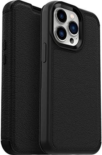 imageOtterBox iPhone 13 Pro ONLY Strada Series Case Espresso Card Holder Genuine Leather PocketFriendly Folio caseSHADOW
