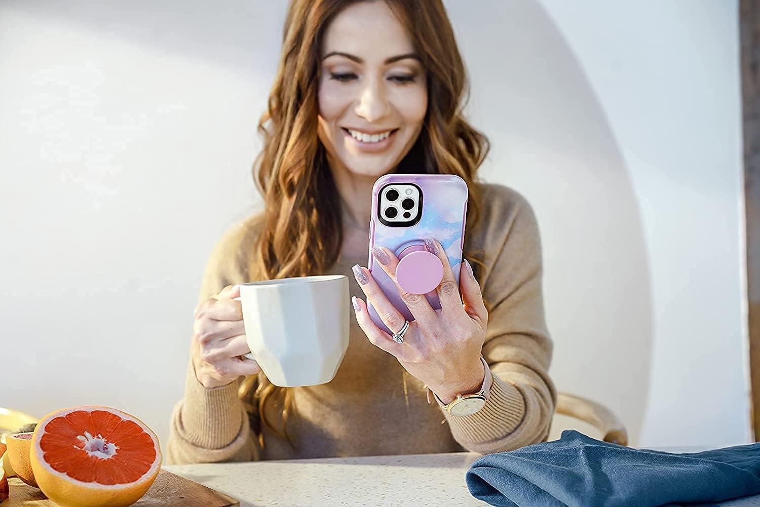 imageOtterBox iPhone 13 Pro Otter Pop Symmetry Series Case Tranquil Waters Blue Integrated PopSockets PopGrip Slim PocketFriendly Raised Edges Protect Camera ampamp ScreenDaisy