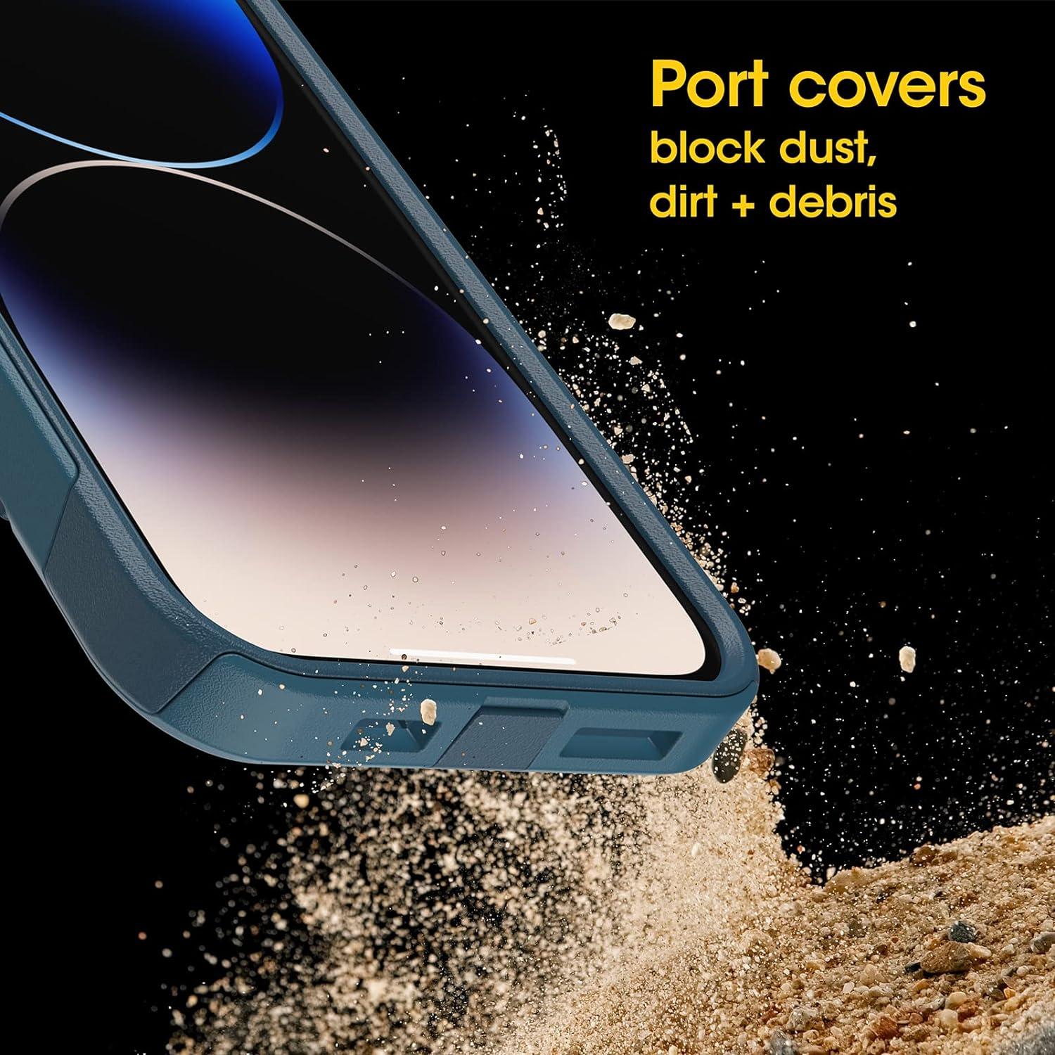 imageOtterBox iPhone 14 Pro Max ONLY Commuter Series Case Dont BE Blue Blue Slim ampamp Tough PocketFriendly with Port Protection