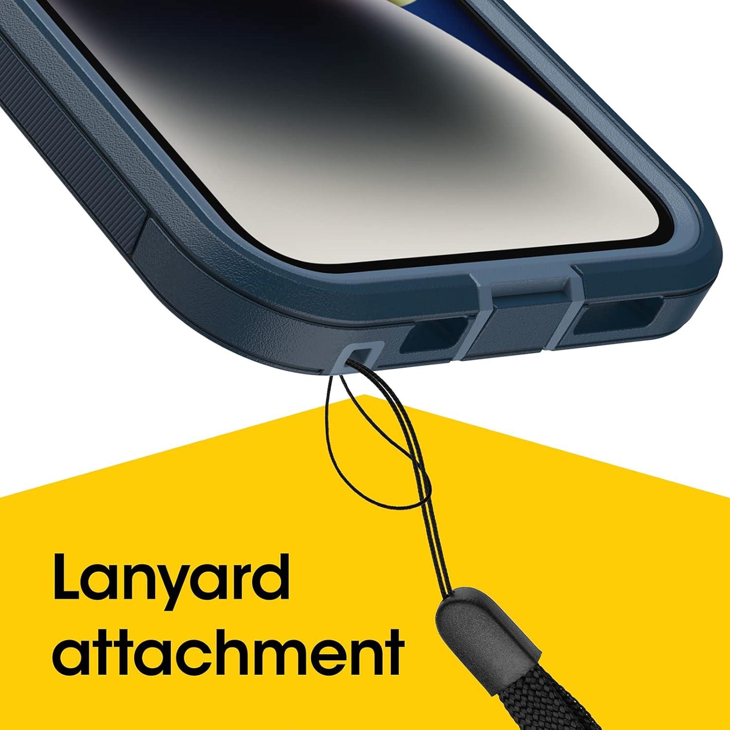 imageOtterBox iPhone 14 ampamp iPhone 13 Defender Series XT Case Blooming Lotus Pink Screenless Rugged Snaps to MagSafe Lanyard AttachmentBlue