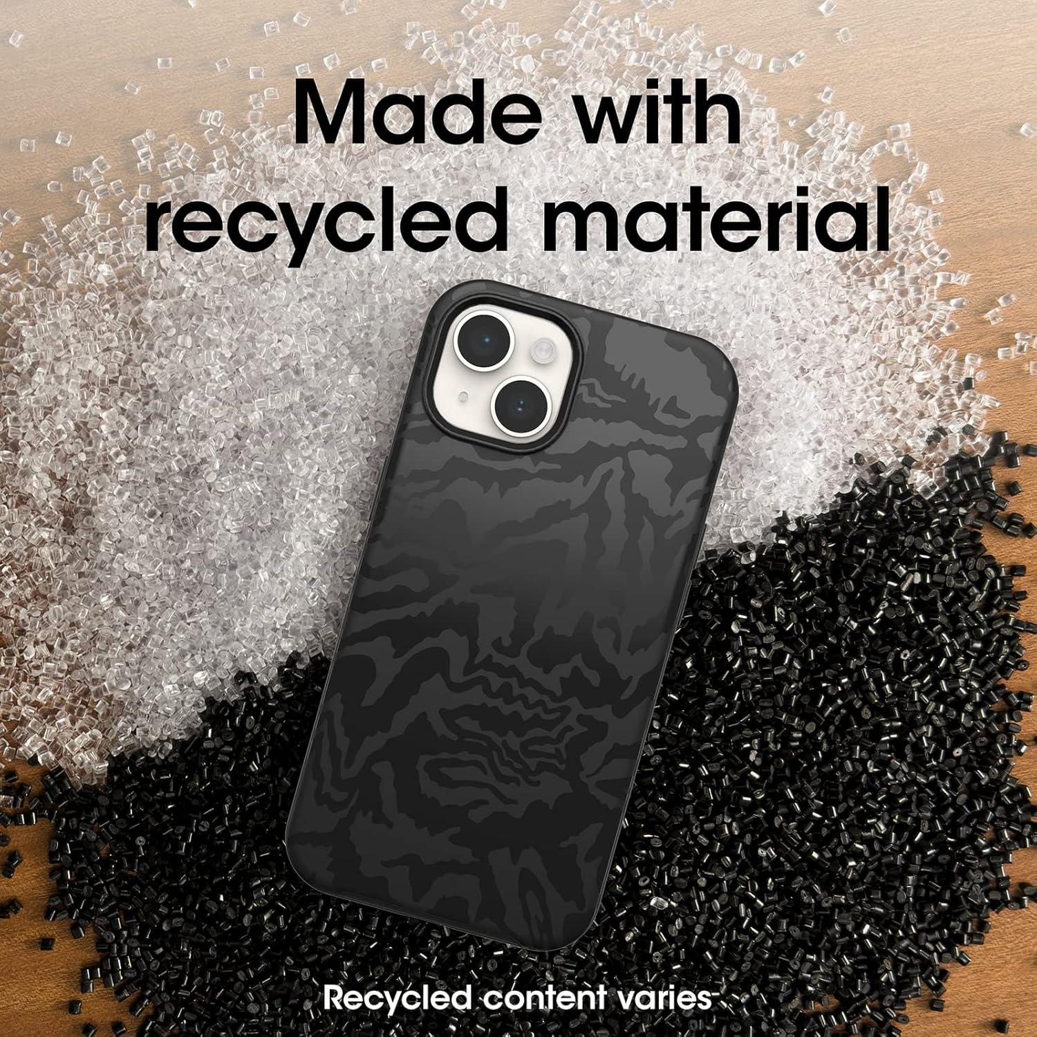 imageOtterBox iPhone 14 ampamp iPhone 13 Symmetry Series Case REBEL Black ultrasleek snaps to MagSafe raised edges protect camera ampamp screen