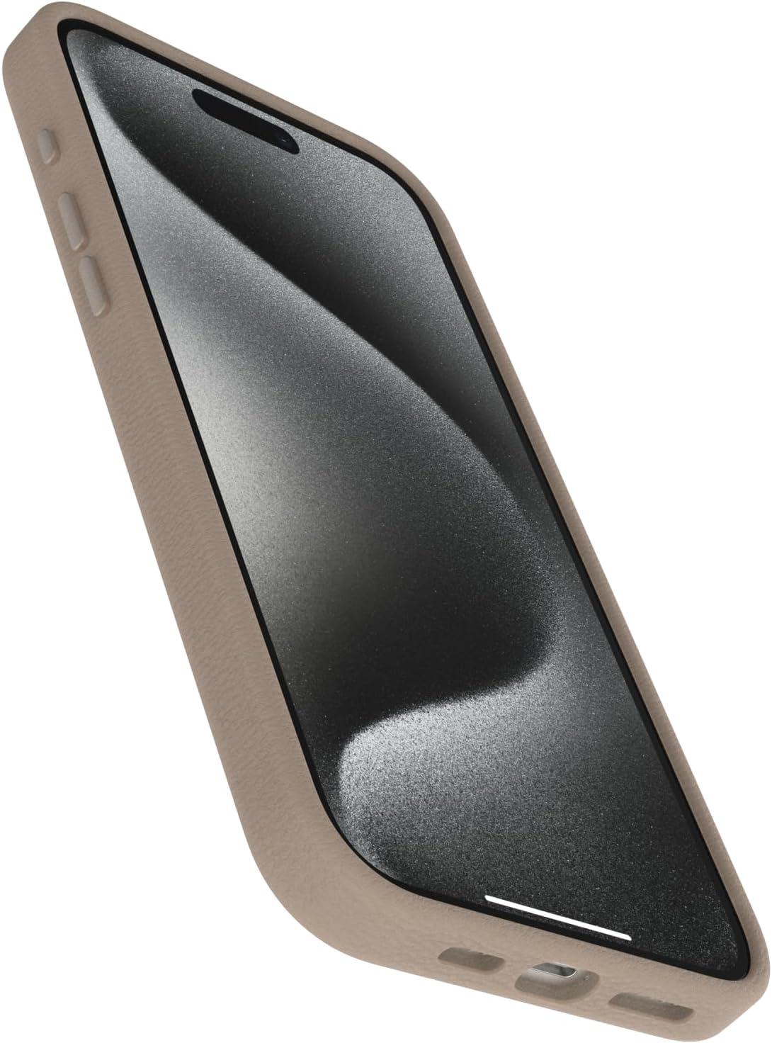 imageOtterBox iPhone 15 Pro Max Symmetry Series Cactus Leather for MagSafe Noir ASH Black Snaps to MagSafe UltraSleek Raised Edges Protect Camera ampamp ScreenNew Grey Comfort