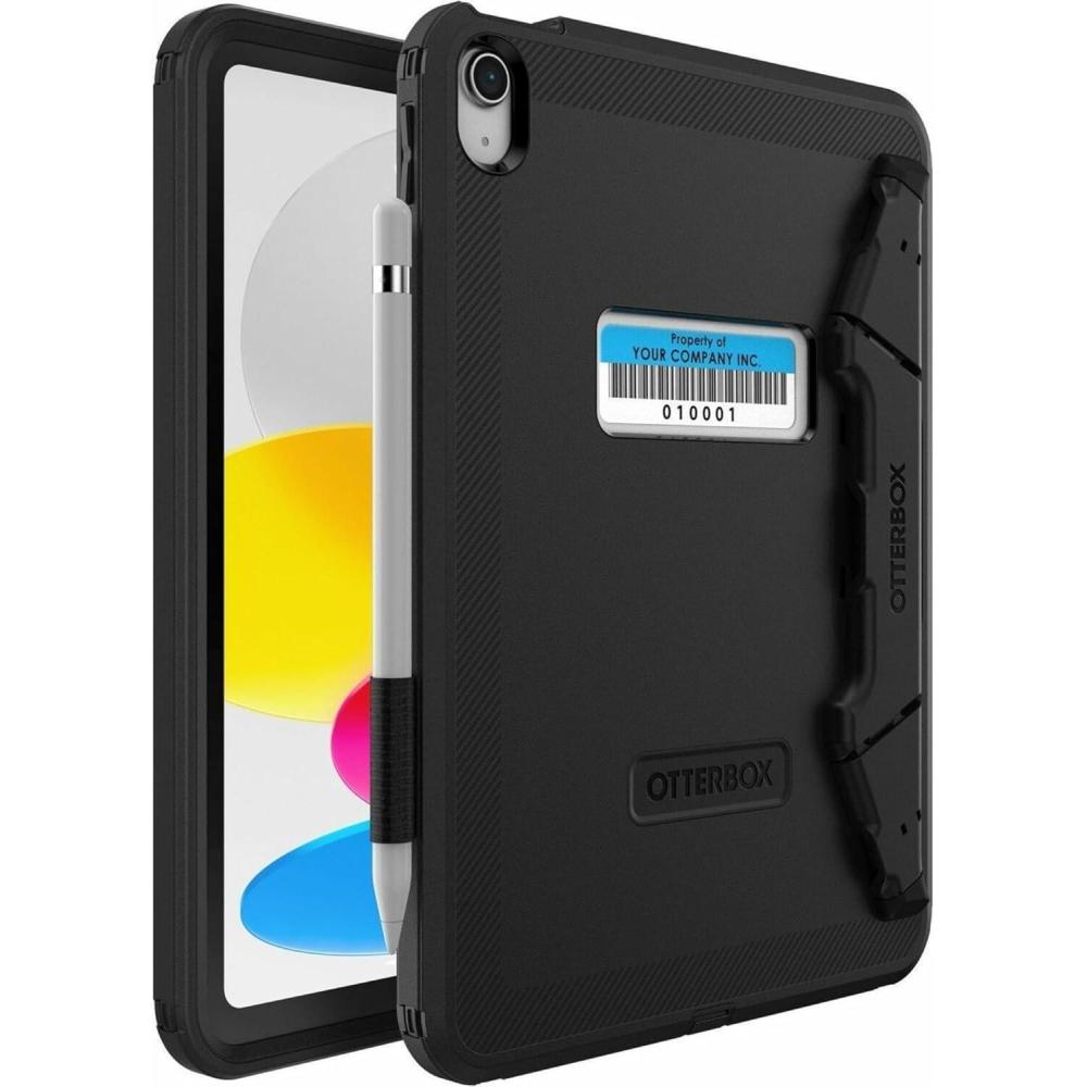 imageOtterBox Defender for Business Folio Accessory Folio ONLY for iPad A16 ampamp iPad 10th Gen  Black No Screen Protector Included Single Unit Ships in Polybag Ideal for Business CustomerEducation Stand Screenless