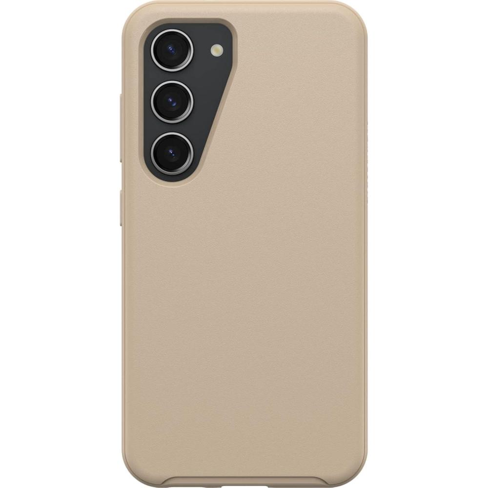 imageOtterBox Galaxy S23 Symmetry Series Case Stardust ClearGlitter UltraSleek Wireless Charging Compatible Raised Edges Protect Camera ampamp ScreenBeige