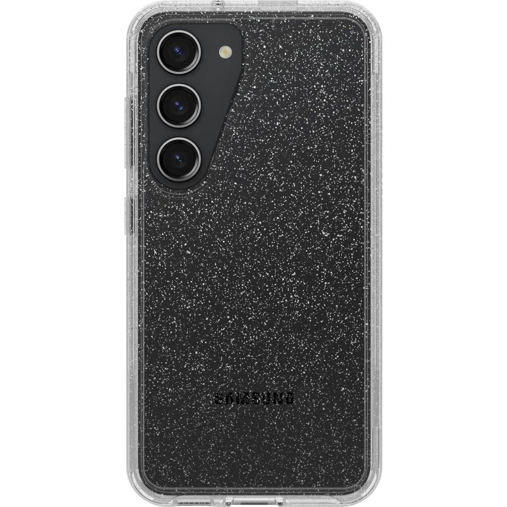 imageOtterBox Galaxy S23 Symmetry Series Case  Stardust ClearGlitter UltraSleek Wireless Charging Compatible Raised Edges Protect Camera ampamp ScreenClearGlitter