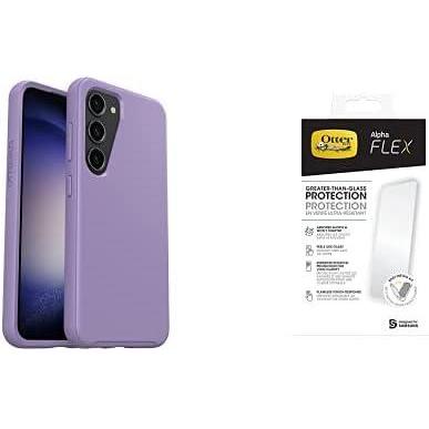 imageOtterBox Galaxy S23 Symmetry Series Case Stardust ClearGlitter UltraSleek Wireless Charging Compatible Raised Edges Protect Camera ampamp ScreenPurpleClear