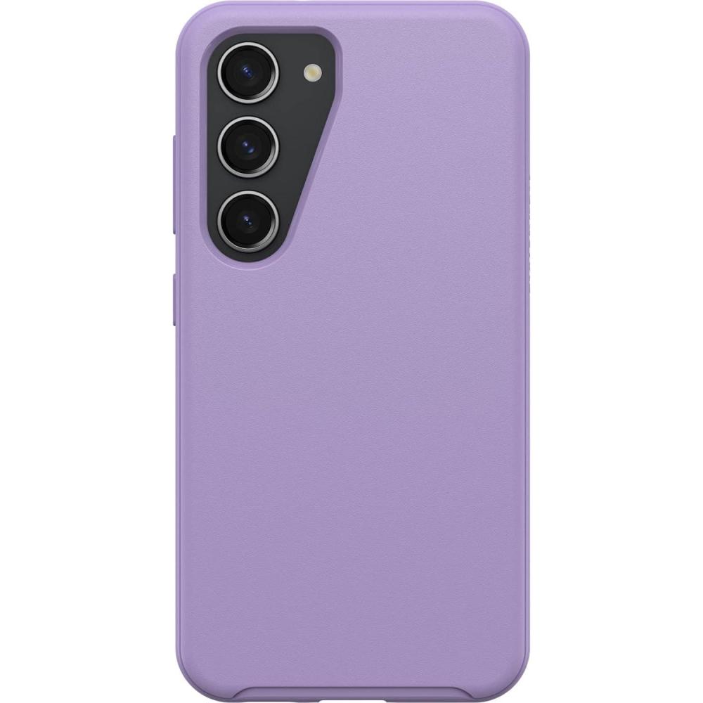 imageOtterBox Galaxy S23 Symmetry Series Case Stardust ClearGlitter UltraSleek Wireless Charging Compatible Raised Edges Protect Camera ampamp ScreenPurple