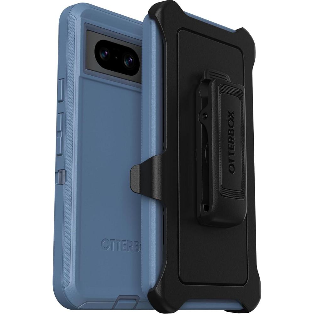 imageOtterBox Google Pixel 8 Defender Series Case  BLACK rugged ampamp durable with port protection includes holster clip kickstand Single unit ships in polybag ideal for business customersBlue