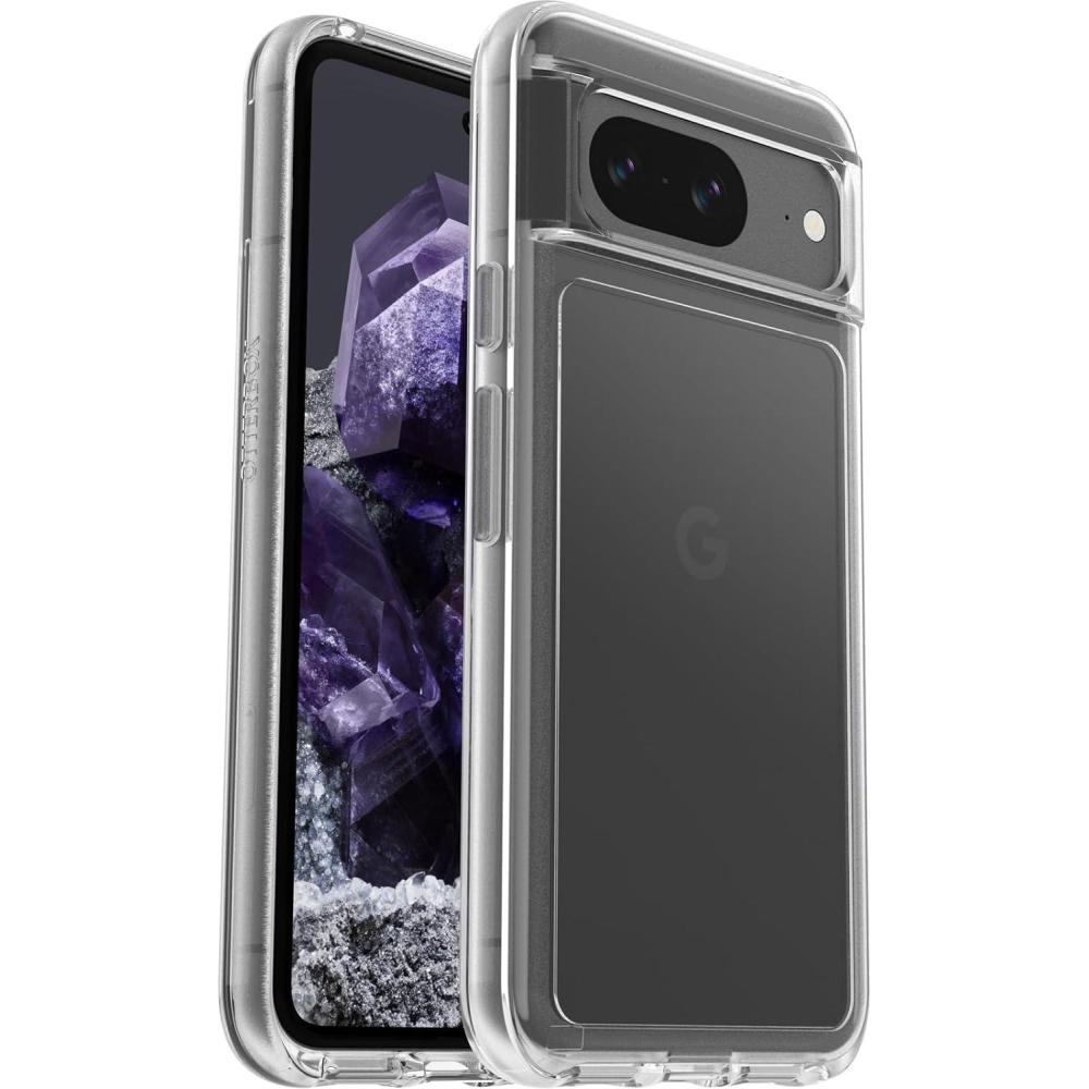 imageOtterBox Google Pixel 8 Symmetry Series Clear Case  Clear UltraSleek Wireless Charging Compatible Raised Edges Protect Camera ampamp ScreenClear