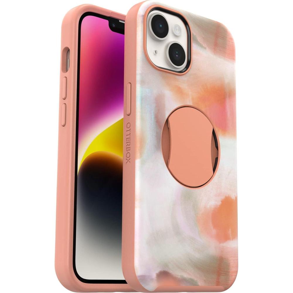 imageOtterBox OTTERGRIP Symmetry Series Case for iPhone 14 and iPhone 13  Peaches Orange