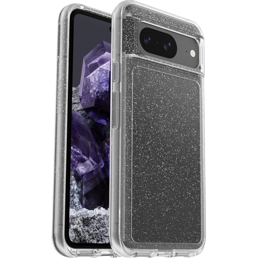 imageOtterBox Symmetry Clear Case for Google Pixel 8 Pro Shockproof Drop Proof Protective Thin Case 3X Tested to Military Standard ClearStardust
