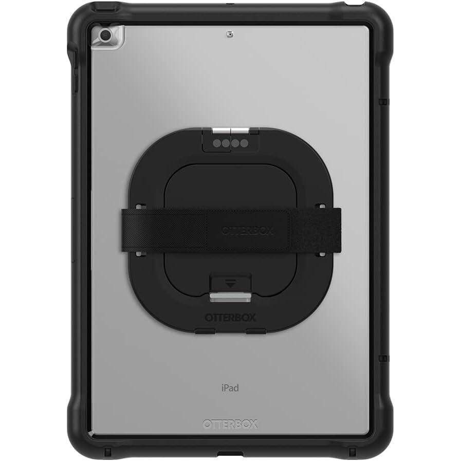 imageOtterBox Unlimited Series Case with Kickstand ampamp Hand Strap Screen Protector for iPad 7th 8th ampamp 9th Gen 102quot Display 2019 2020 ampamp 2021 Version NonRetailShips in Polybag ClearBlack