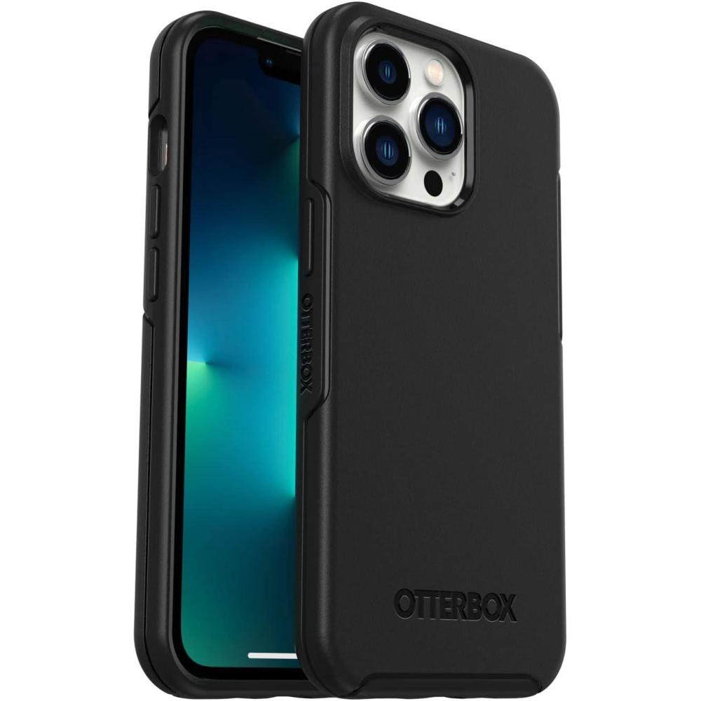 imageOtterBox iPhone 13 Mini ampamp 12 Mini Symmetry Series CaseSingle Unit Ships in Polybag Ideal for Business CustomersCLEAR UltraSleek Wireless Charging Compatible Raised Edges Protect Camera ampamp ScreenBlack