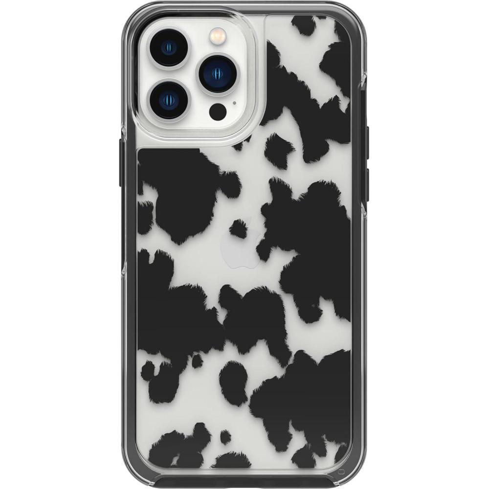 imageOtterBox iPhone 13 Pro Max and iPhone 12 Pro Max Symmetry Series Case  Cow Print UltraSleek Snaps to MagSafe Raised Edges Protect Camera ampamp Screen