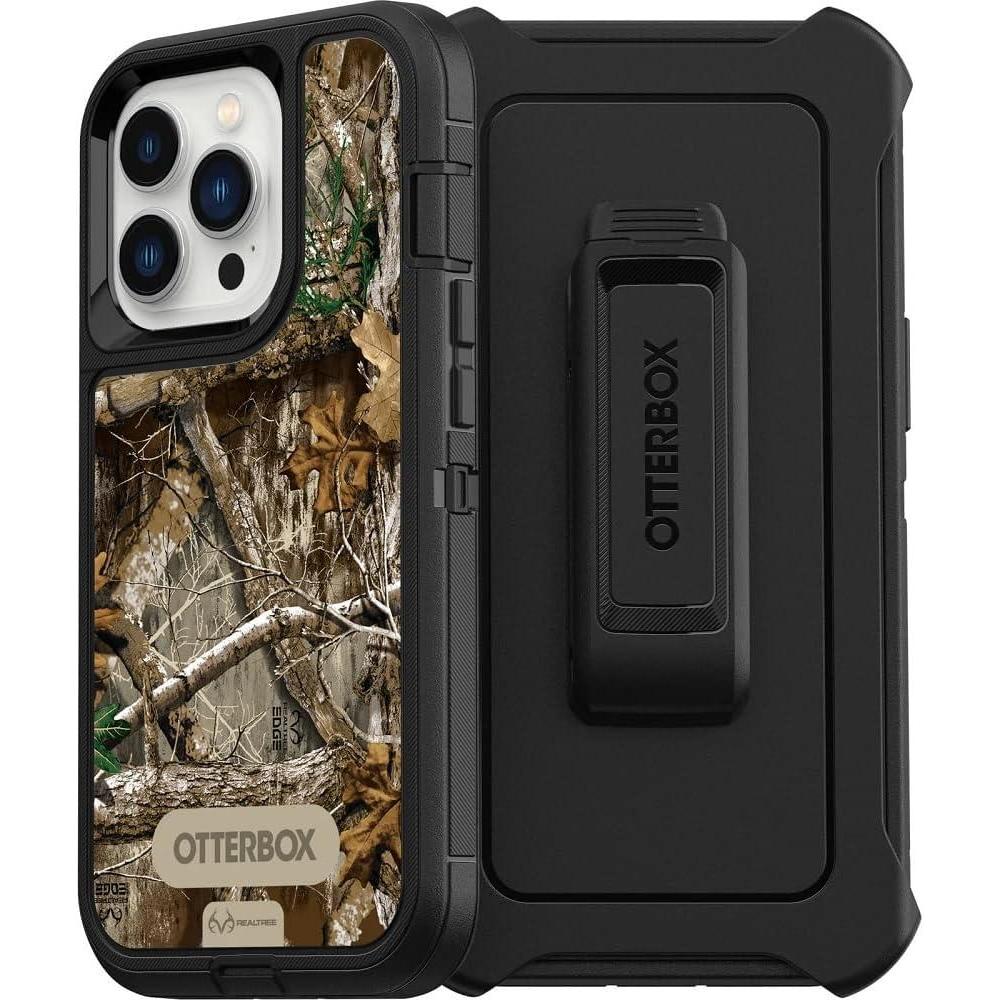 imageOtterBox iPhone 13 Pro ONLY Defender Series Case  BlackRealtree CAMO Rugged ampamp Durable with Port Protection Includes Holster Clip Kickstand