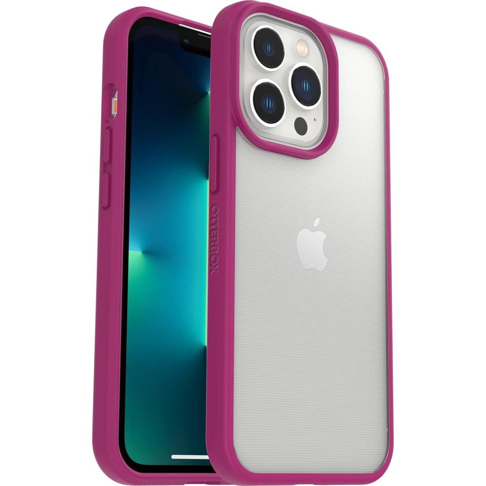 imageOtterBox iPhone 13 Pro ONLY Prefix Series Case  Black Crystal UltraThin PocketFriendly Raised Edges Protect Camera ampamp Screen Wireless Charging CompatiblePARTY PINK