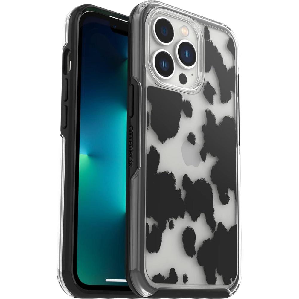 imageOtterBox iPhone 13 Pro ONLY Symmetry Series Case Compass UltraSleek Wireless Charging Compatible Raised Edges Protect Camera ampamp ScreenCow Print