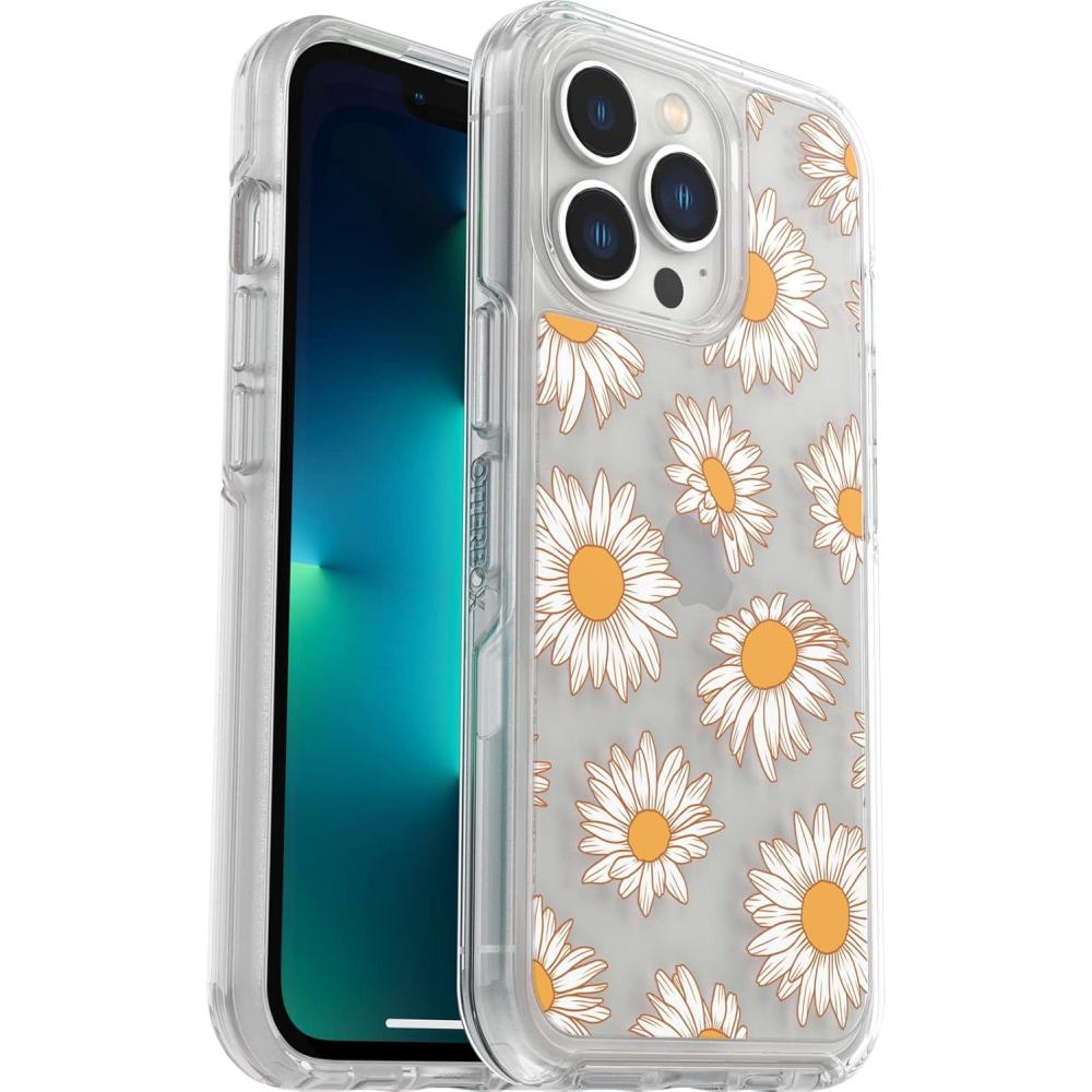 imageOtterBox iPhone 13 Pro ONLY Symmetry Series Case Compass UltraSleek Wireless Charging Compatible Raised Edges Protect Camera ampamp ScreenVintage Daisy