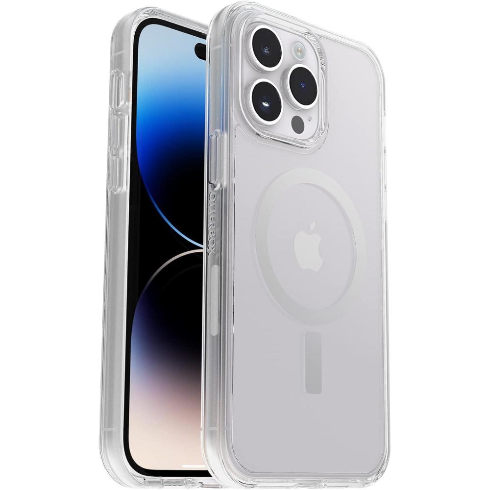 imageOtterBox iPhone 14 Pro Max ONLY Symmetry Series Case  Clear UltraSleek Snaps to MagSafe Raised Edges Protect Camera ampamp Screen