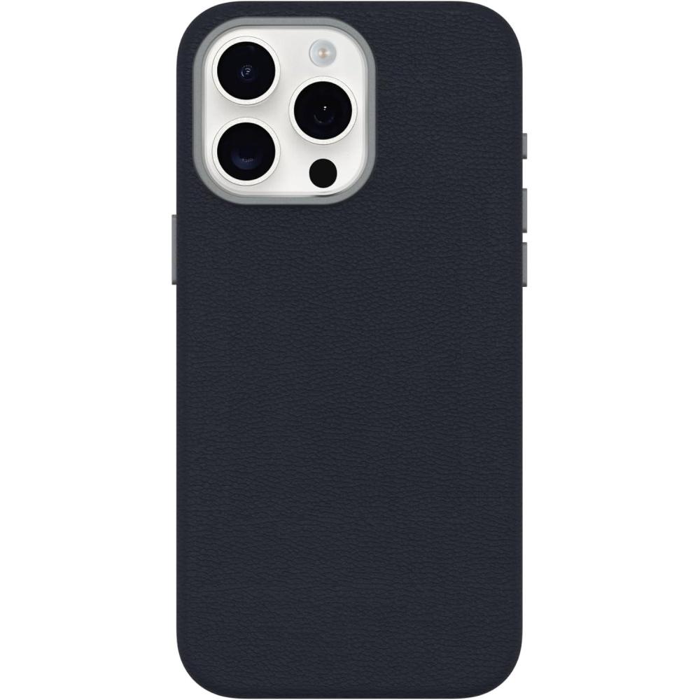 imageOtterBox iPhone 15 Pro Max Symmetry Series Cactus Leather for MagSafe  Riverside Blue