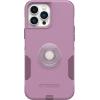 OtterBox Bundle Commuter Series for iPhone 12/13 PRO MAX – (Maven Way) + PopSockets PopGrip – (Clear Glitter Silver)
