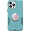 OtterBox Bundle Commuter Series for iPhone 12/13 PRO MAX – (RIVETING Way) + PopSockets PopGrip – (Jawbreaker Gloss)