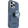 OtterBox Bundle Commuter Series for iPhone 13 PRO – (Rock Skip Way) + PopSockets PopGrip – (Blue Marble)