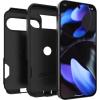 OtterBox Google Pixel 9 & 9 Pro Commuter Series Case – Black, Ultra-Sleek, Wireless Charging Compatible, Raised Edges Protect Camera & Screen (Ships in Polybag)(Black)