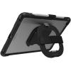 OtterBox Unlimited Series Case with Kickstand & Hand Strap + Screen Protector for iPad 7th, 8th & 9th Gen (10.2″ Display – 2019, 2020 & 2021 Version) – Non-Retail/Ships in Polybag – Clear/Black