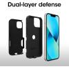OtterBox iPhone 13 (ONLY) Commuter Series Case – Single Unit Ships in Polybag, Ideal for Business Customers – BLACK, slim & tough, pocket-friendly, with port protection
