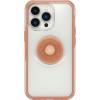 OtterBox iPhone 13 Pro Otter + Pop Symmetry Series Case – Tranquil Waters (Blue), Integrated PopSockets PopGrip, Slim, Pocket-Friendly, Raised Edges Protect Camera & Screen(Melondramtic (Clear/Orange))