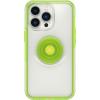 OtterBox iPhone 13 Pro Otter + Pop Symmetry Series Case – Tranquil Waters (Blue), Integrated PopSockets PopGrip, Slim, Pocket-Friendly, Raised Edges Protect Camera & Screen(Limelight (Clear/Green))