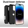 OtterBox iPhone 14 Pro Commuter Series Case – BLACK , slim & tough, pocket-friendly, with port protection(Black)