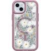 OtterBox iPhone 14 & iPhone 13 Defender Series XT Case – Blooming Lotus (Pink), Screenless, Rugged, Snaps to MagSafe, Lanyard Attachment(Orchid Advice)