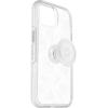 OtterBox iPhone 14 & iPhone 13 Otter + Pop Symmetry Series Clear Case – Clear, Integrated PopSockets PopGrip, Slim, Pocket-Friendly, Raised Edges Protect Camera & Screen(Flower of Month)