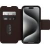 OtterBox iPhone 15 Pro (Only) Strada Folio Series Case – Shadow (Black), Card Holder, Snaps to MagSafe, Genuine Leather, Pocket-Friendly, Folio case(Brown)