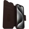 OtterBox iPhone 15 Pro (Only) Strada Folio Series Case – Shadow (Black), Card Holder, Snaps to MagSafe, Genuine Leather, Pocket-Friendly, Folio case(Brown)