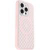 OtterBox iPhone 15 Pro (Only) Symmetry Series Clear Case – Checkmate (Pink), Snaps to MagSafe, Ultra-Sleek, Raised Edges Protect Camera & Screen