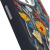 OtterBox iPhone 15 Pro Symmetry Series Cactus Leather Embroidery for MagSafe – Enchanted Garden Blue